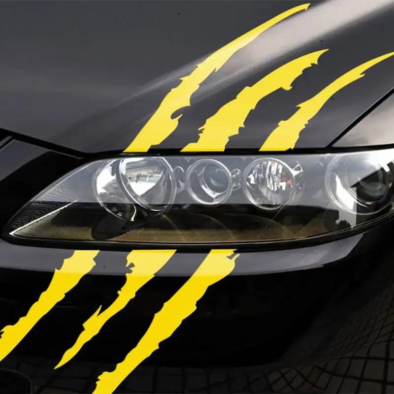 Car Stickers Ghost Claw Lamp Eyebrow Reflective Car Stickers Car Headlights Scratch Creative Stickers Accessories
