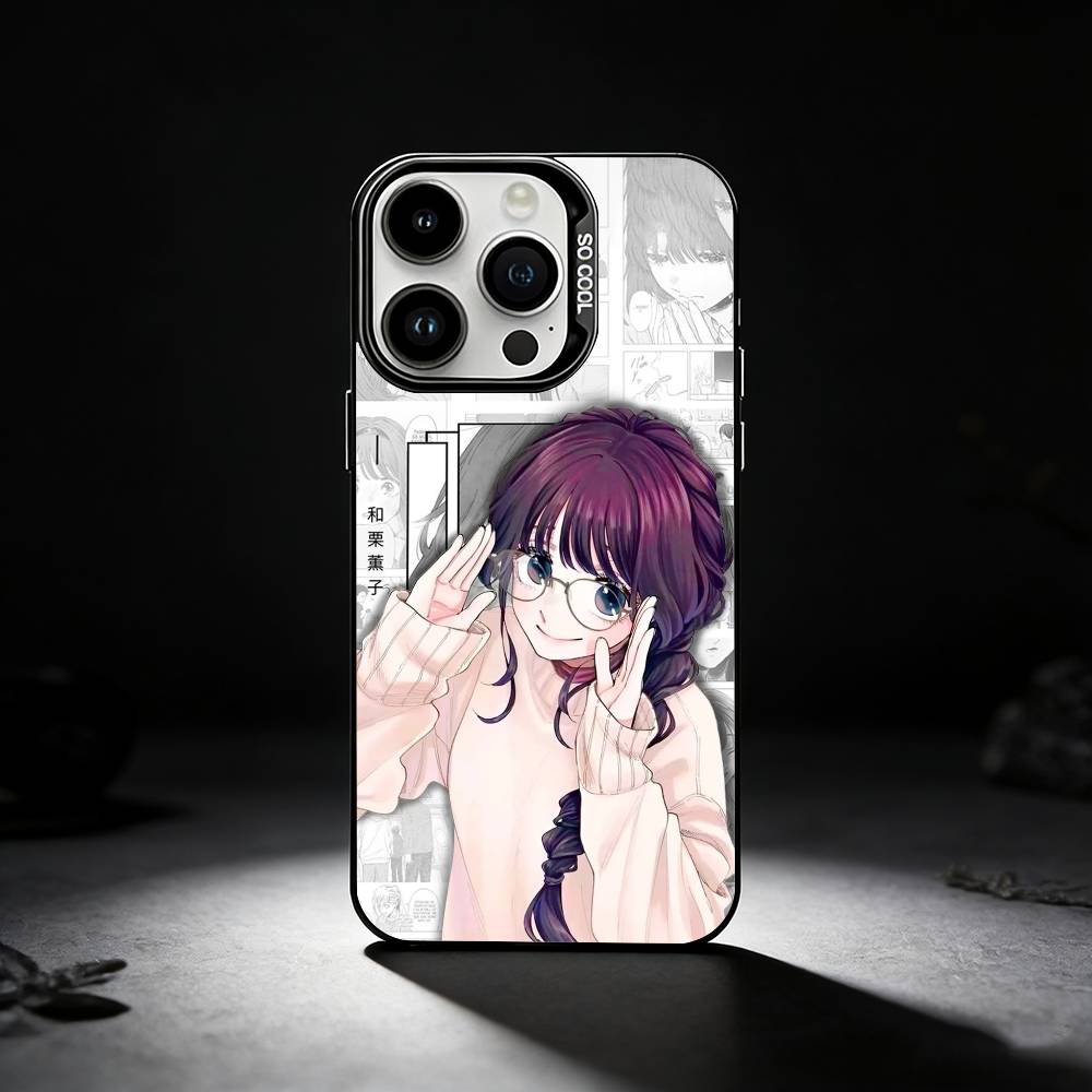 ANIME Kaoruko W-Waguri Phone Case For iPhone 17,16,15,14,13,12,11 Plus,Pro Max,XS,Colored silver phone case