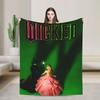 Wicked For Good Elphaba Glinda Flannel Blankets Witch Musical Awesome Throw Blankets for Home 200x150cm Lightweight