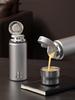 450ML Titanium Liner Vacuum Insulated Coffee Thermos Bottle With Hydrogen-rich Tea Infuser Thermos For Tea Thermal Travel Cup