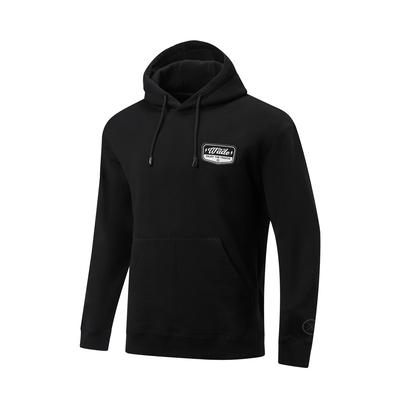 Li Ning Sweatshirts Men's Black Hooded Moderate Regular AWDW589-1
