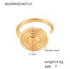 Love Hammer Ring Stainless Steel Plated 18K Gold Opening Retro Design Niche Temperament Jewelry