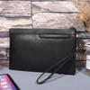 New Fashionable Men's Genuine Leather Handbag with A Layered Cowhide and Large Capacity Long Clutch Wallet