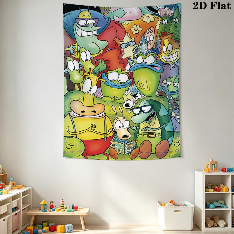 Rocko's Modern Life Pattern Home Decor Tapestry, Wall Hanging, Decorative RV Wall Cloth.SGT0917325