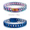 12MM Curb Chain On Hand Jewellery Polished Brushed 316L Stainless Steel Man Bracelet for Men Classic Men's Bracelets Male Strap