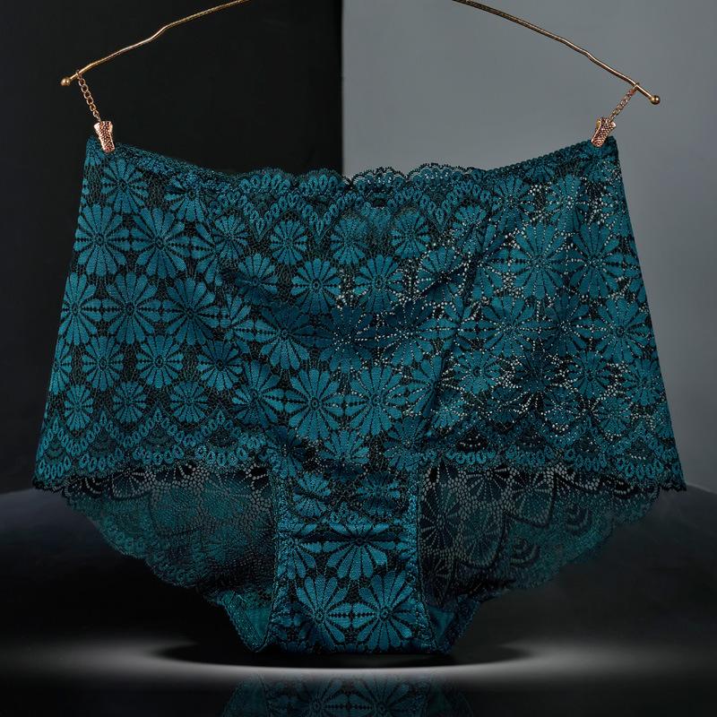 High Waist Women Panties Sexy Hollow Lace Snowflake Embroidery Lingerie Female Seamless Butt Lifter Pants Plus Size Briefs 3XL