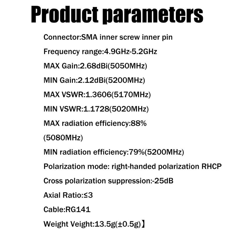 Mapping Antennas For iFlight Albatross 4.9GHz 5.8GHZ RHCP SMA FPV Antennas 150mm for FPV Part