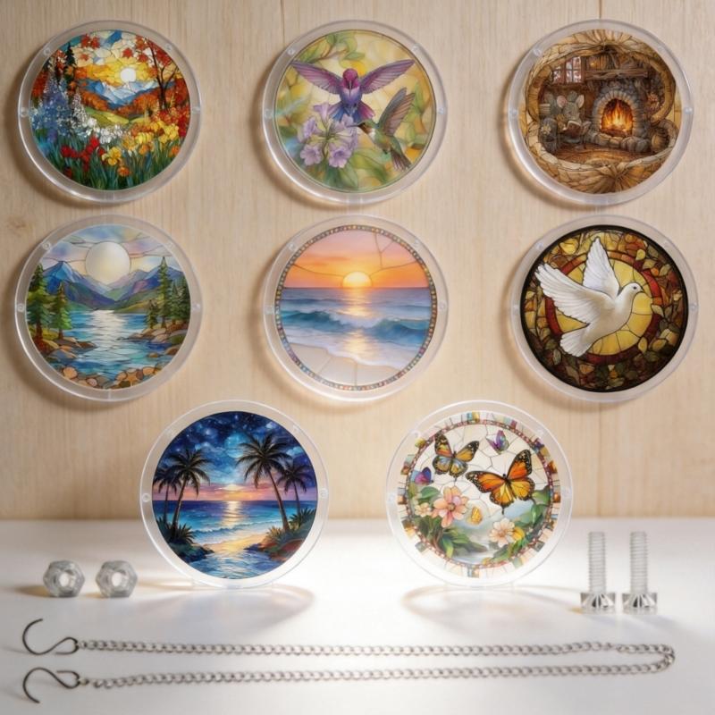 Verriegelbare Acryl-Puzzles Sonnenfänger Bunte Hängende Lichtfänger Ornamente Für Heimfensterdekoration