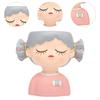 Decorative Flower Pot Featuring Resin Girl Figurine, Suitable for Office