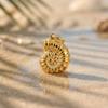 Ocean Series Gold Conch Charm New Product 18K Gold Stainless Steel Geometric DIY Pendant Stainless Steel Charms