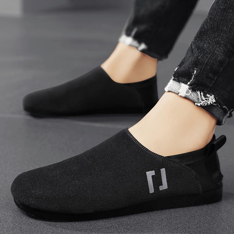 Pánská obuv Móda 2024 Nová Letní Prodyšná Pánská Volnočasová Obuv Mokasíny Tenisky Jaro/Podzim Dospělý Nazouvací Jednobarevná Obuv