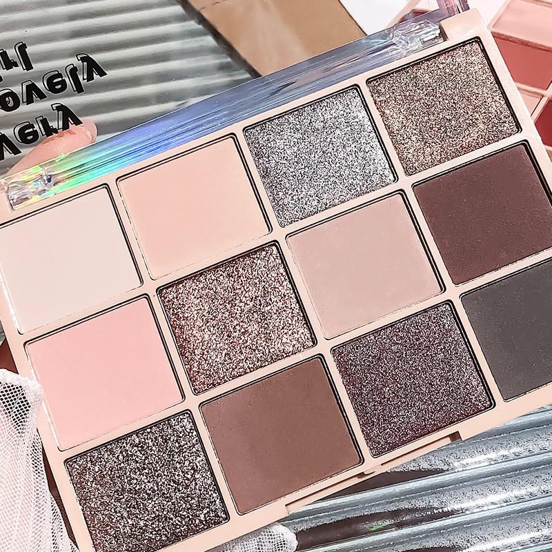 Versatile Multi-Color Eyeshadow Palette: Contour, Highlight & Matte Shimmer Earth Tones