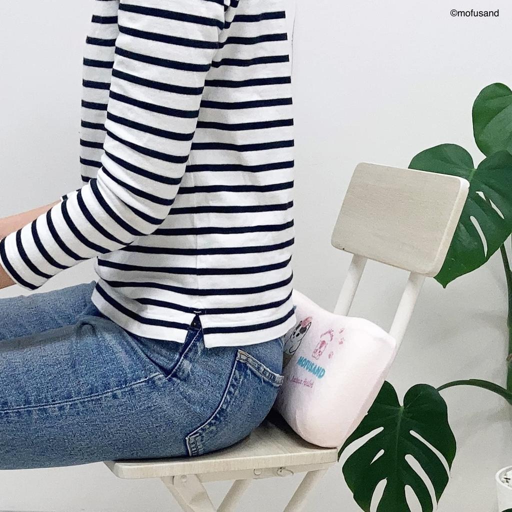 MORIPiLO Morishita Memory Foam Pillow Mofusand Ice Nyan 15x30cm Waist Rest Back Support Stuffed Toy Cushion mofusand Pink 4621066