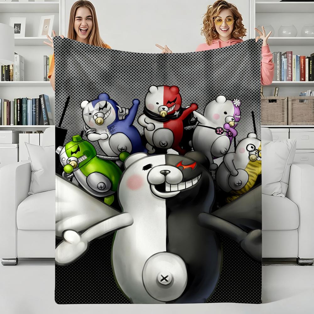 Game S-Super Danganronpas Throw Flannel Blanket Perfect for Sofa Office Bed Travel Sleep Read Relax Camping four season use
