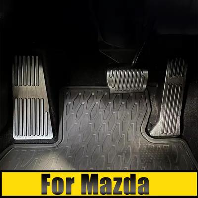 Για Mazda 2 3 6 Dome BM GJ CX-5 CX5 CX 5 KE KF CX3 CX-3 CX7 CX-7 CX9 CX-9 Αξεσουάρ κάλυμμα τακακιού πεντάλ φρένων πεντάλ καυσίμου αυτοκινήτου