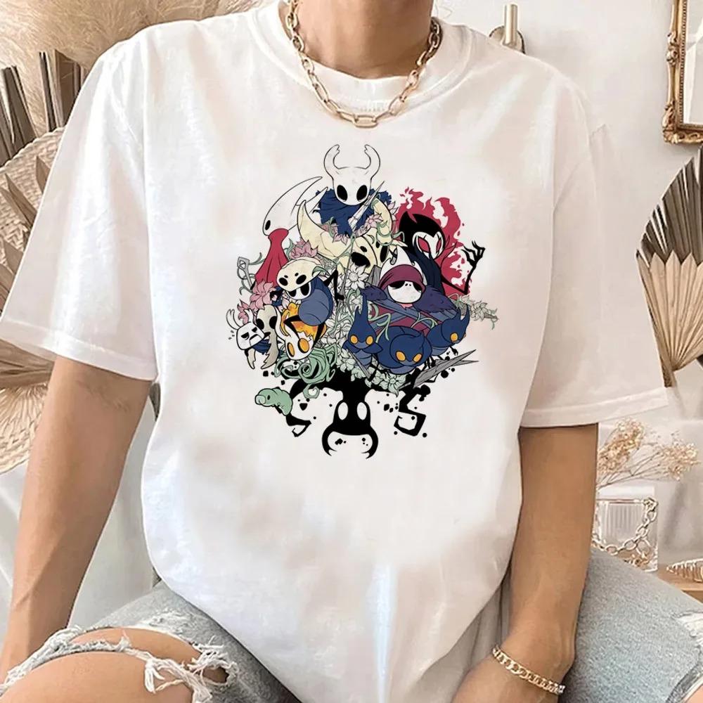 Funny Tops Hot Game The Hollow Knight Sliksing Printed T Shirt Men Women Casual Cotton Short Sleeve Game Cartoon Men T-shirt