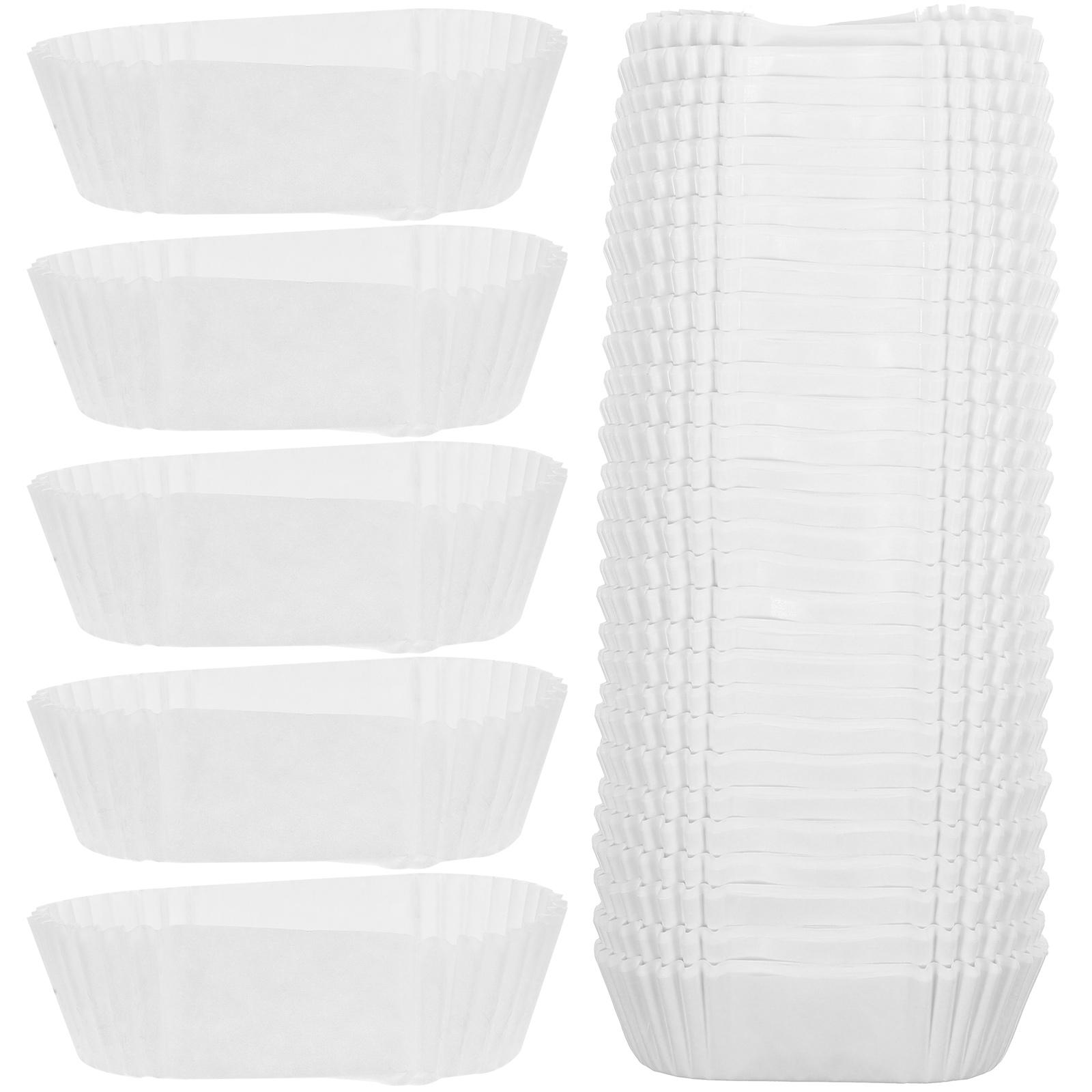 

Обертки для кексов Бумажные жиронепроницаемые формочки Формы для кексов Бисквит Банан белый