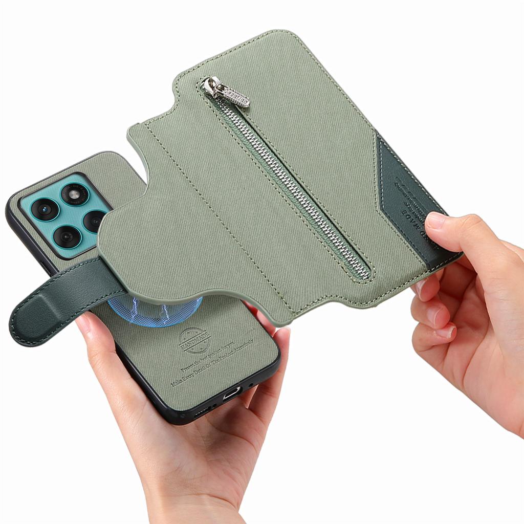 Reißverschluss Magnetkartenfach Geldbörse Lederhülle Für Motorola G56 G15 G75 G85 G55 G35 Edge 60 Pro 50 Fusion Flip Tasche Hülle