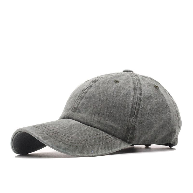 Light Plate Baseball Cap Women'S Washed Cotton Retro Sun Hat Outdoor Men'S Cap