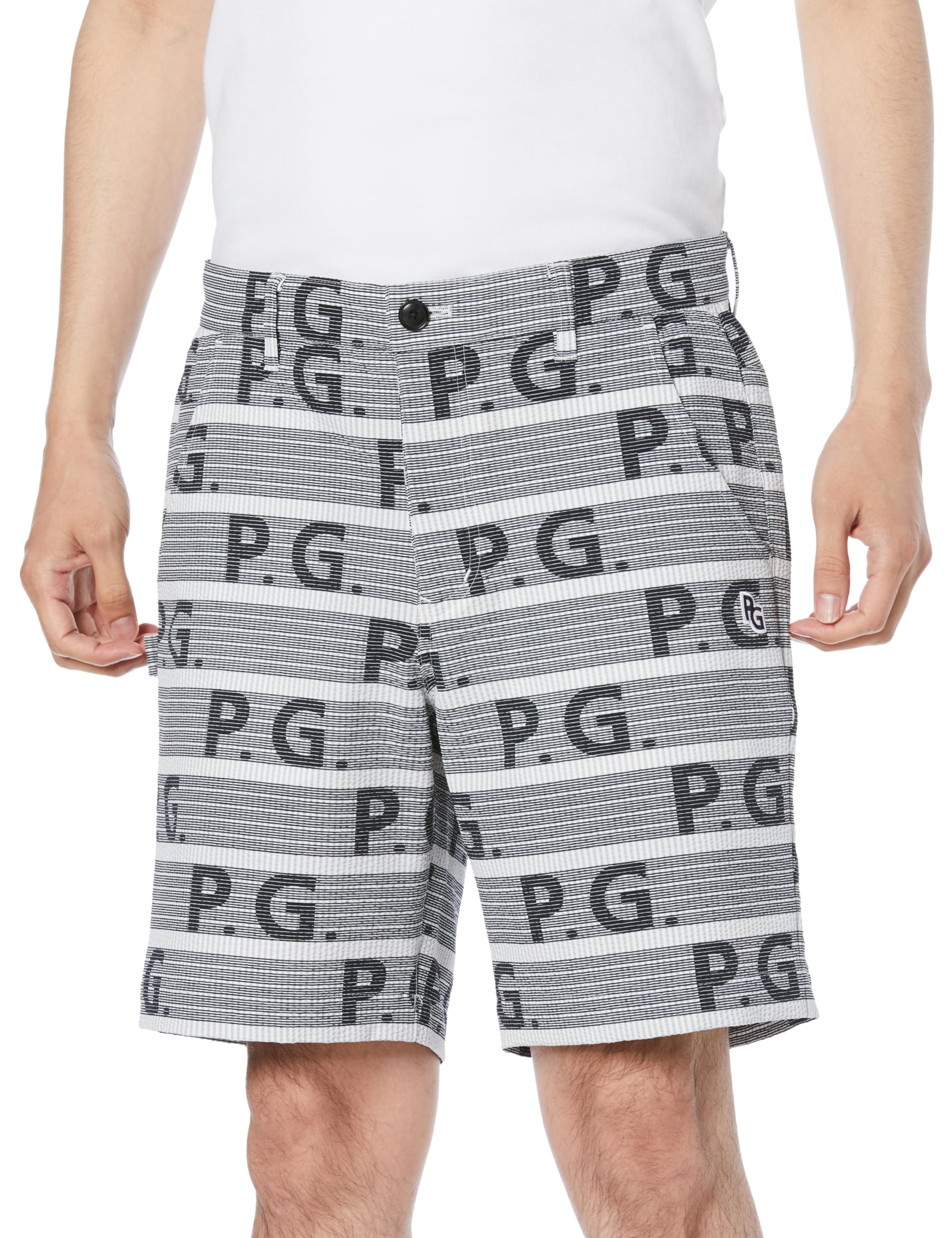 

shorts border Golf base 5 [Pearly Gates] Men s (SOLOTEX®/Logo pattern) / / 053-4132411 021_Gray [L]