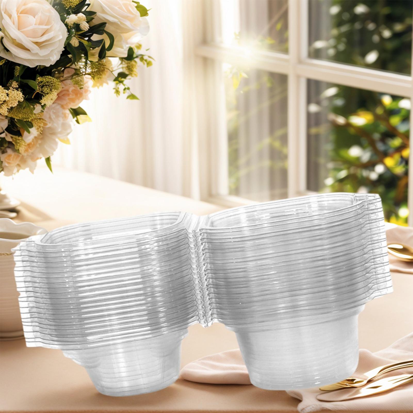 Cupcake Containers Stackable Reusable Carrier With Lid 20 Pieces Small Thick Cupcake Holders Box For Muffins Pastry Dessert China Mainland