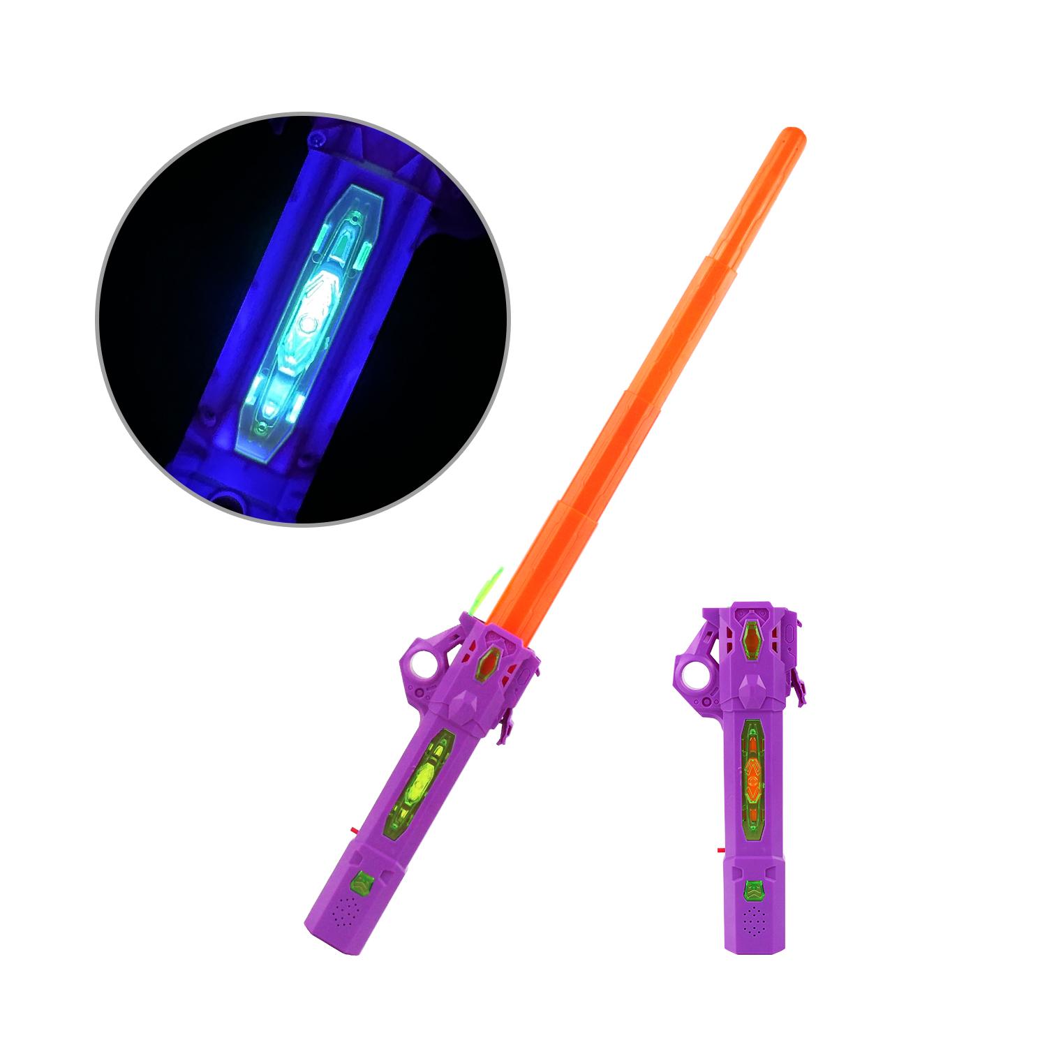 Выдвижной Световой Меч 2 в 1 Вращающийся на Пальце Лазерный Меч со Светом для Детей от 3 лет Лазерный Меч Игрушка Вечеринка Светящиеся Мечи