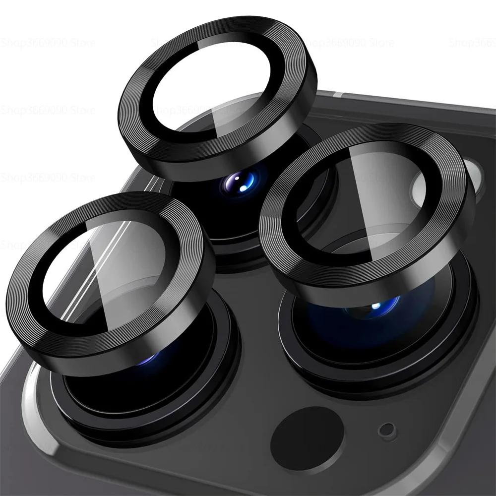 3PCS Camera Lens Protector For iPhone 17 Pro Max 17Pro 17Air Metal Ring Protector Glass For iPhone 14 15 16 ProMax Camera Lens