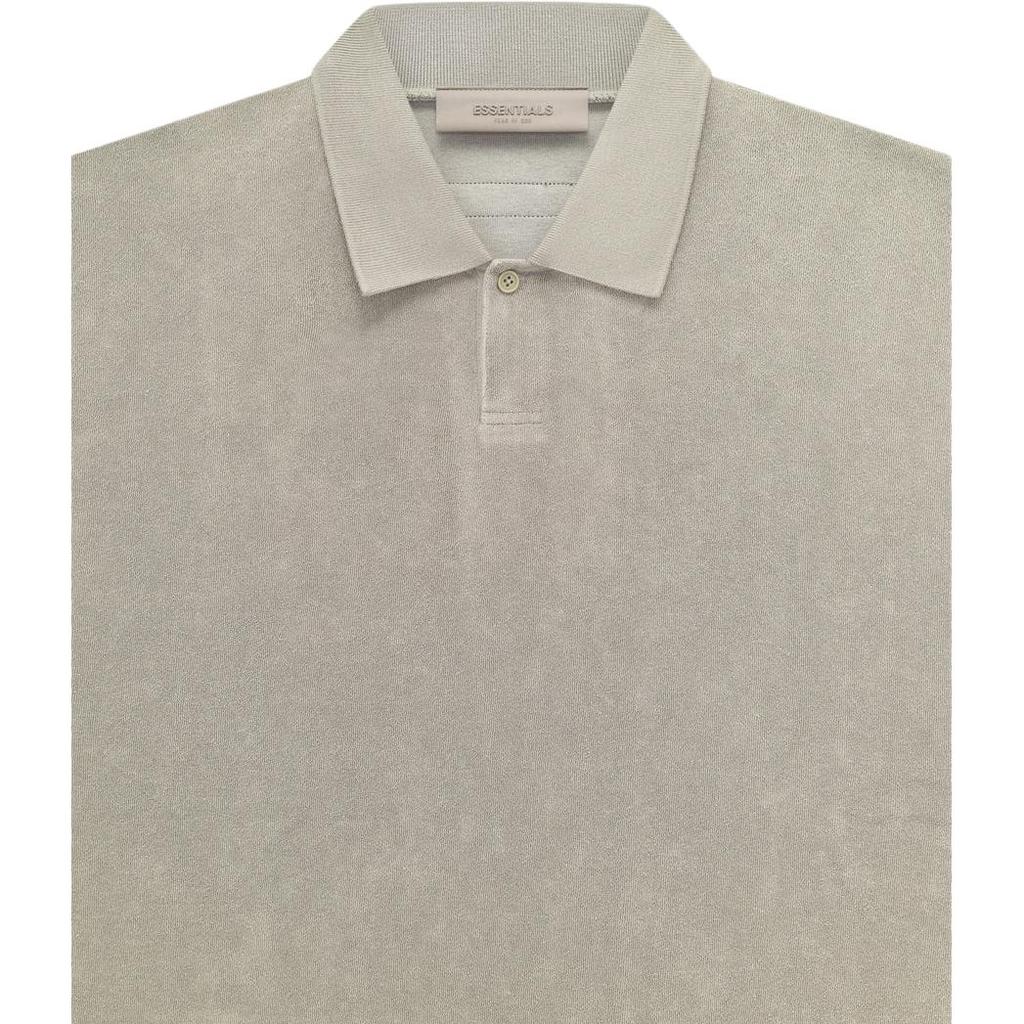 Fear of God Essentials Terry Polo Seal Unisex Tops Grey 125BT224053F