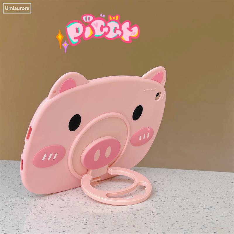 Cartoon Unicorn Astronaut Pig Kids Bubble Case pro Samsung Galaxy Tab A8 10.5 SM-X200 X205 S6 A7 Lite T500 P610 T290 T220 silikonový obal na tablet