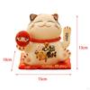 Chinese Cat Ornaments Animal Figurine Ceramic Waving Craft Sculpture Statue for Garden Indoor