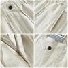 Men's Linen Drawstring Elastic Waist Long Pants - Casual, Loose, Breathable Beachwear
