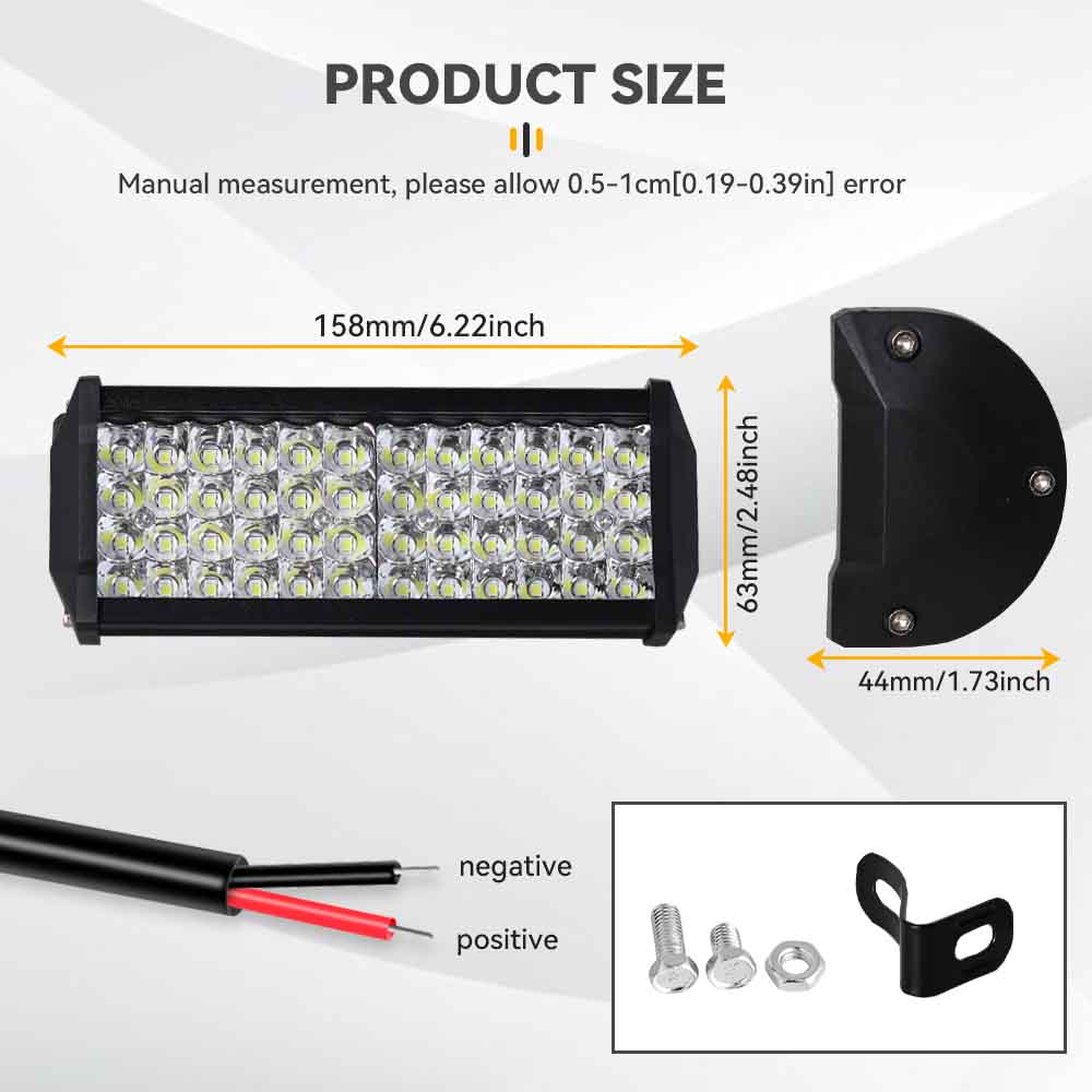 Car Work Light LED Offroad Headlight 4x4 Spotlights Fog Lamp Diode Trucks Excavator Light Bar 12V For Tractor Boat SUV ATV