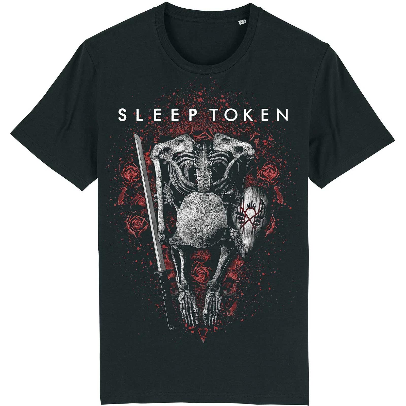 SLEEP TOKEN Любовь, которую ты хочешь Футболка Скелет Черная Унисекс Новая Официальный Мерч XL