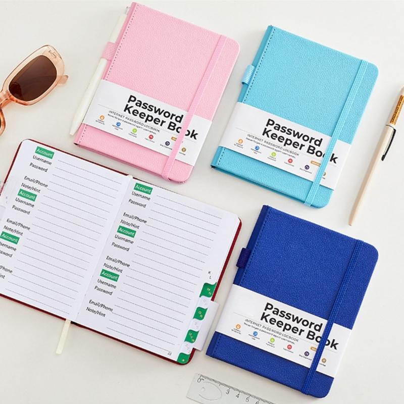 Light Weight Portable Password Collection Notebook Address Information Organiser Book for Travel and Daily Use