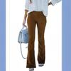 Women's High Waist Slim Fit Micro Flared Corduroy Pants