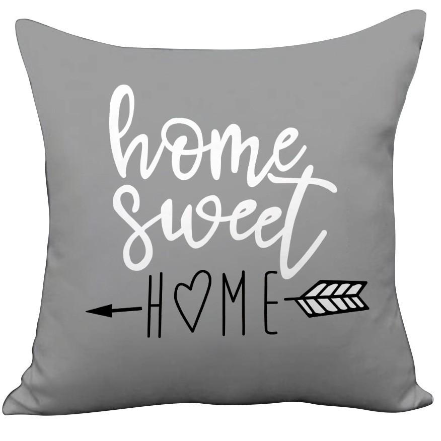 Modern Simple Nordic Style Plush Sofa Pillowcase Small Flower Letter Print Ins Macaron Color Pillowcase
