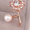 1 Pair Stud Earring Fine Workmanship Elegant Lightweight Snowflake Charm Earrings Ear Stud for Dating