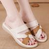 Sandals Woman Leather Casual Slippers Flip Flops Outside Flat Shoes For Women Premium Slides Low Price Natural Skin Eva 39