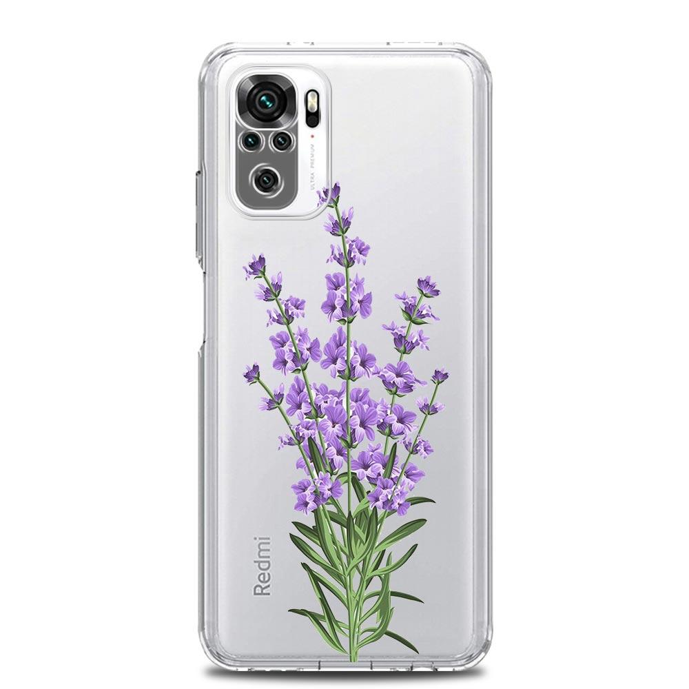 Sunflower Flower Lavender Purple Phone Case For Xiaomi Redmi Note 12 5G 9S 9 8 10 11 Pro Plus 4G 9T 8T 10C 9C 9A 7 Clear Cover