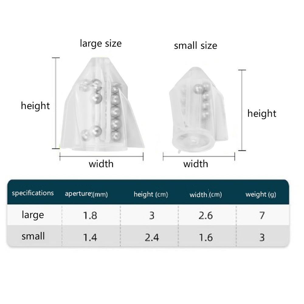 20PCS Multifunctional Fishing Lure Rattles PVC Fishing Bait Rattles Outdoor Fishing