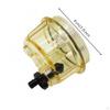 Transparent Oil Water Separator Cup Drain Spigot Amber Threaded Culinary Top Tool