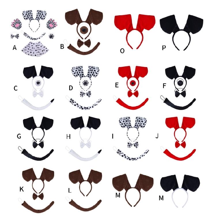 Hund Cosplay Kostüm Dekorationen Zubehör Kinder Hund Verkleiden Festival Plüsch Schmuck Süßes Hund Stirnband Cosplay Requisiten