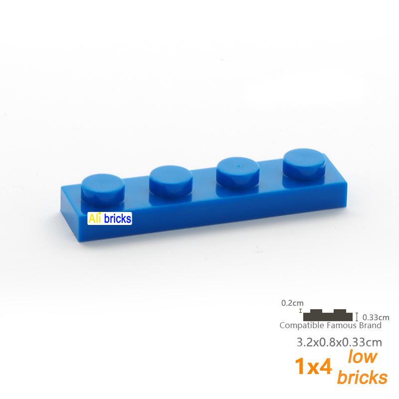 30pcs/lot DIY Blocks Building Bricks Thin 1X4 Educational Assemblage Construction Toys for Children Size Compatible With 3710