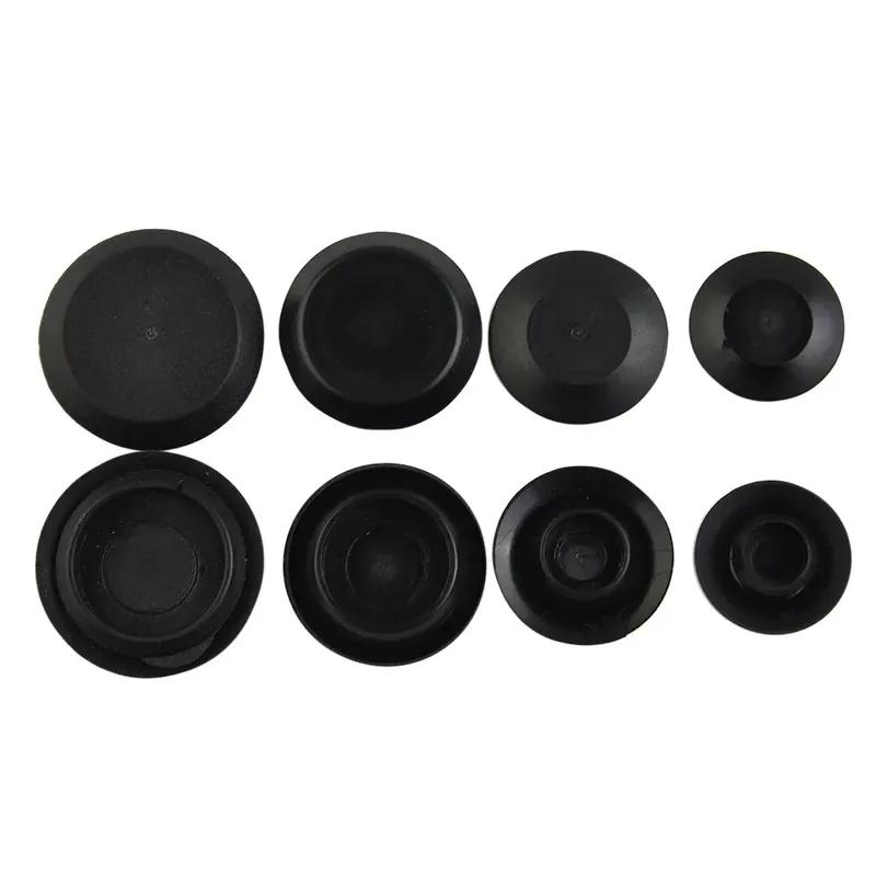 60 Piece Flush Mount Black Plastic Hole Plug Assortment Auto Sheet Metal Plastic Hole Plugs Kit Flush Types Auto Fastener