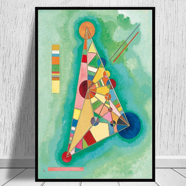 Abstract Poster Geometric Art Wassily Kandinsky Oil Painting and Wall Art Painting