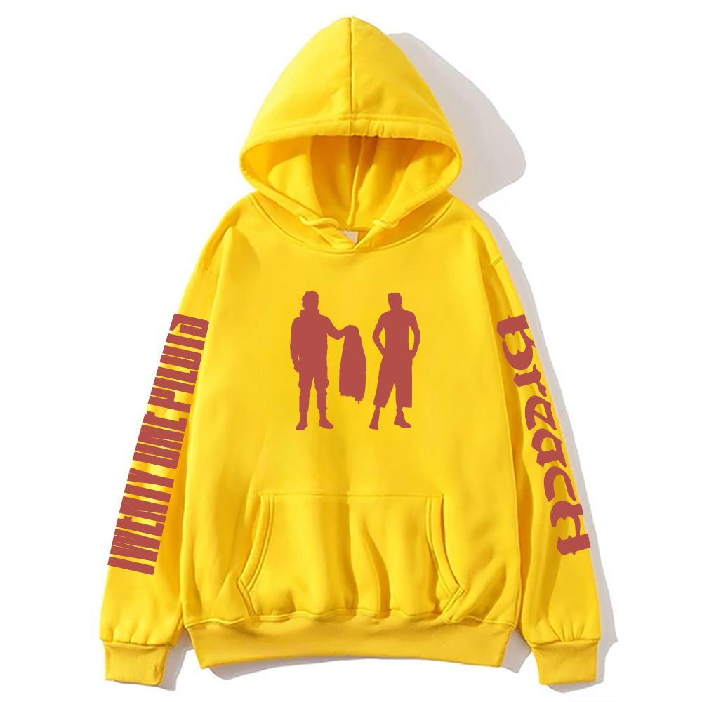 Twenty One Pilots Mikina Breach Módní Rock Dlouhý Rukáv Pánské Dámské Oblečení Ležérní Streetwear Oversized Volný Pulovr