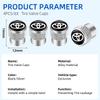Box High quality Aluminum Wheel Tire Valve Stem Caps Airtight Covers For Toyota Camry RAV4 Hilux Prius Corolla Yaris
