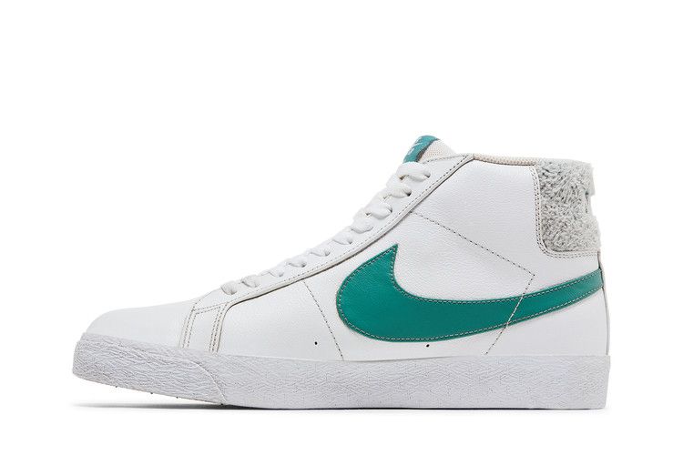 Men's Sneakers Nike SB Zoom Blazer Mid White Bicoastal White/Bicoastal-Bicoastal