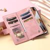 S25FE Zipper Bag Case for Samsung Galaxy S25 FE S 25 S24 S23 S22 S21 S20 Ultra S10 S9 S8+ Plus Coque Luxury Leather Wallet Cases