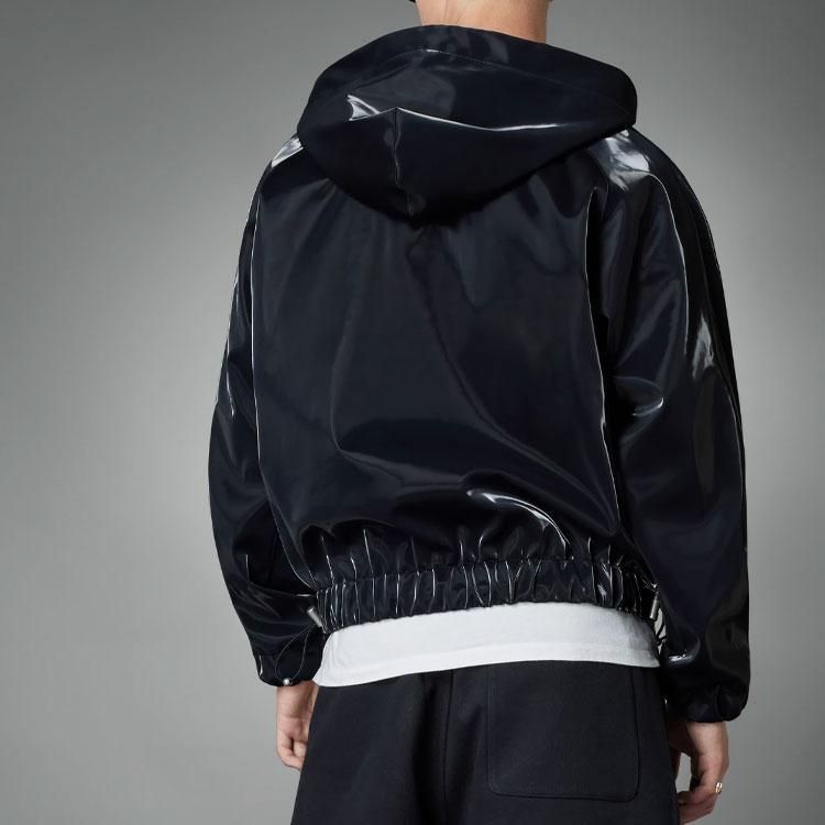 Adidas Sweat à capuche unisexe à demi-zip Originals X Version Bleue Noir HN0999